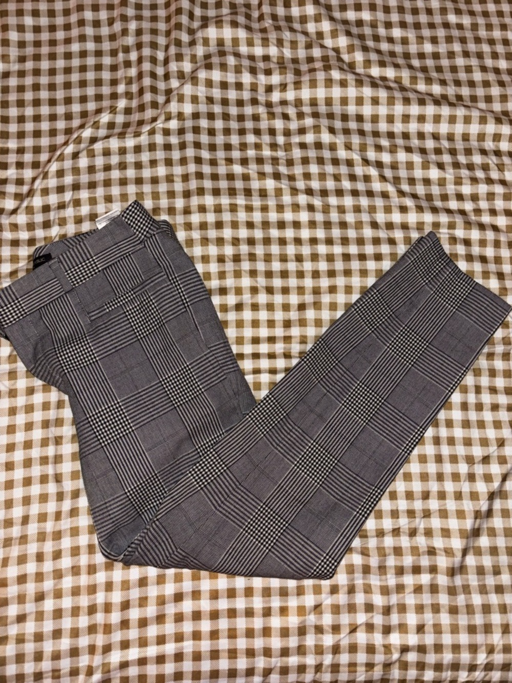 Gray Plaid dress Pants